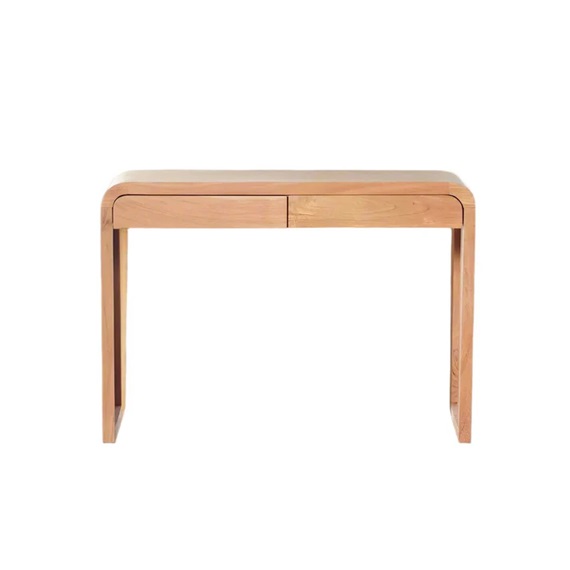 Curve Acacia Console Table