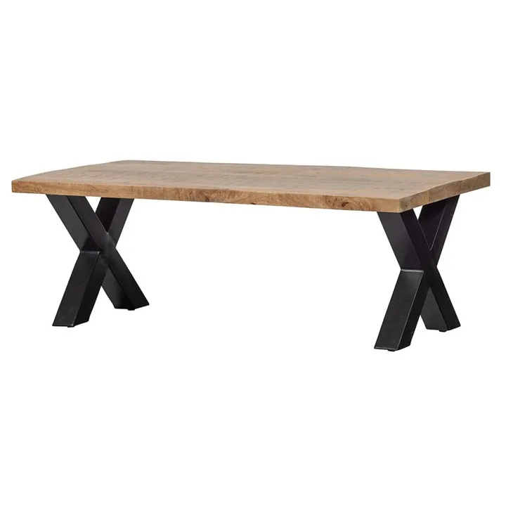 Mango Wood X Leg Coffee Table